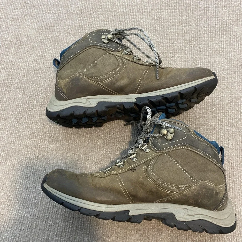 Timberland Boots Womens Size 6.5 Brown‎ Nubuck Waterproof Ankle Hiking A1NRW